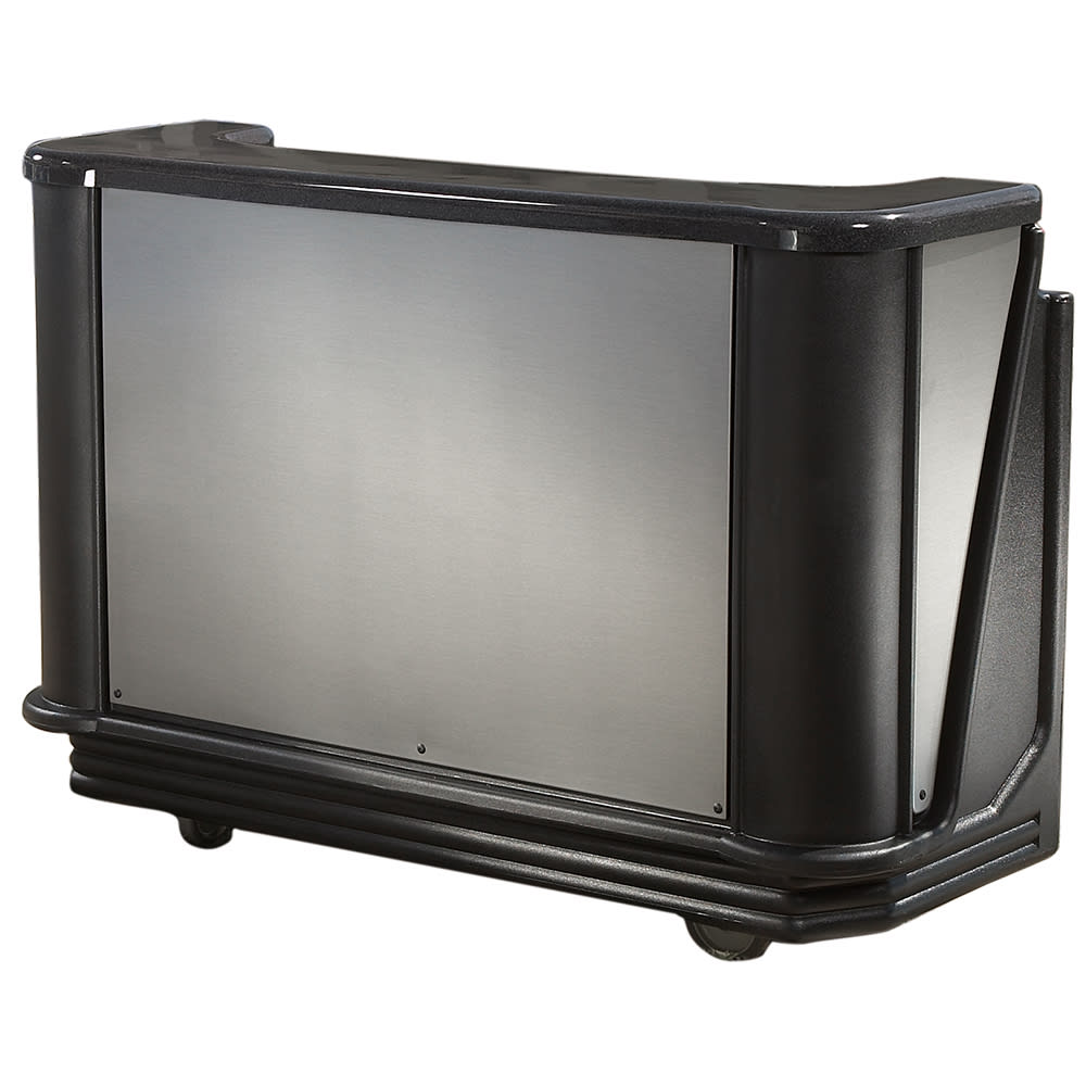 Cambro BAR730DS770 77 5/8" Cambar Portable Bar - 80 lb Ice Sink, Speed Rail, Chicago