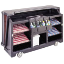 Cambro BAR730DSCP669 77 5/8" Cambar Portable Bar - Cold Plate, 80 lb Ice Sink, Speed Rail, Carmel thumbnail 3