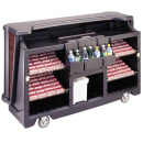 Cambro BAR730DSCP669 77 5/8" Cambar Portable Bar - Cold Plate, 80 lb Ice Sink, Speed Rail, Carmel thumbnail 5