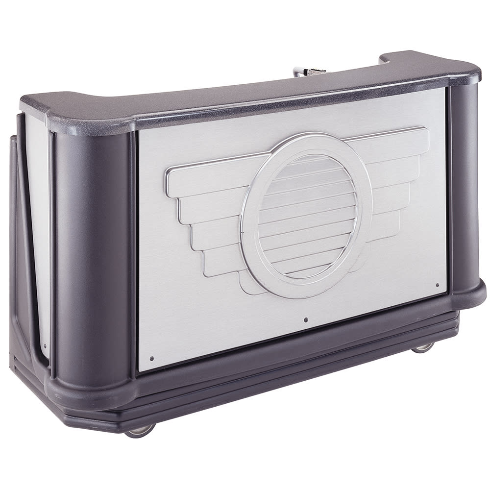 Cambro BAR730DSDX667 77 5/8" Cambar Portable Bar - Cold Plate, 80 lb Ice Sink, CO2, Manhattan