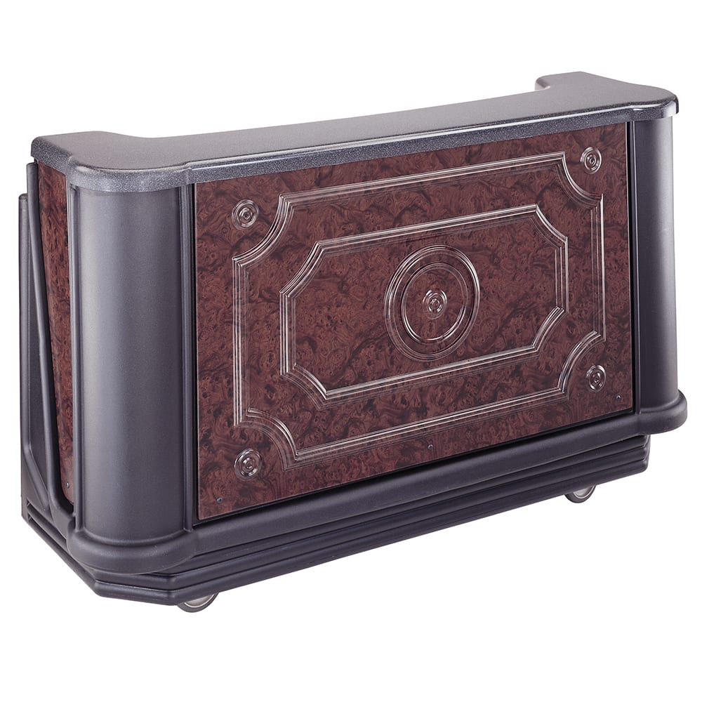 Cambro BAR730DSDX669 77 5/8" Cambar Portable Bar - Cold Plate, 80 lb Ice Sink, CO2, Carmel