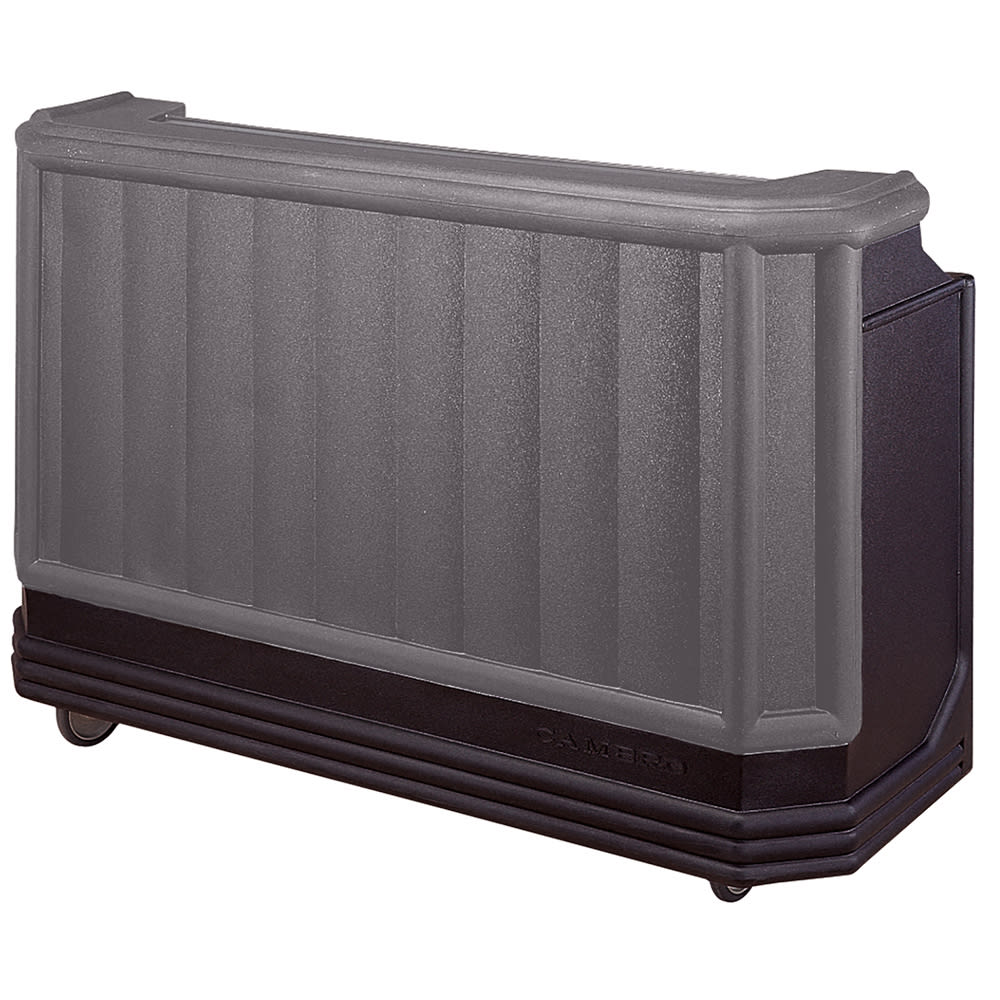 Cambro BAR730DX420 72 3/4" Portable Bar - Cold Plate, 80 lb Ice Sink, Black/Granite Gray