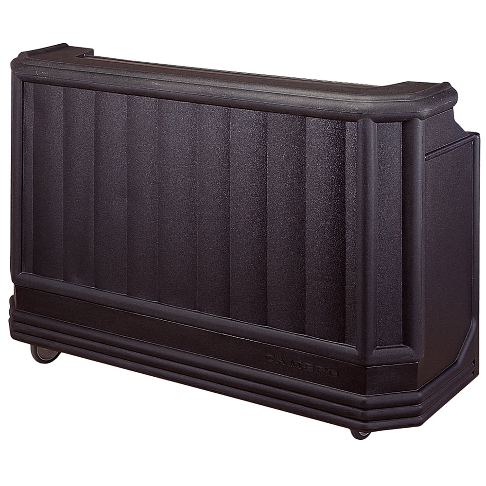 Cambro BAR730PM110 72 3/4" Portable Bar - Post-Mix Drink System, CO2, Black