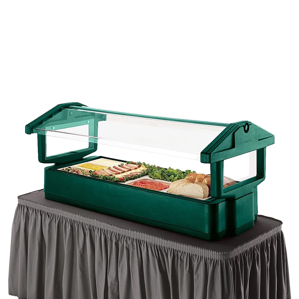 Cambro BBR720519 62 7/8" Cold Food Bar - (5) Pan Capacity, Table Top, Kentucky Green