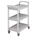 Cambro BC331KD480 3 Level Polymer Utility Cart w/ 300 lb Capacity, Raised Ledges thumbnail 2