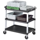 Cambro BC340KD110 3 Level Polymer Utility Cart w/ 400 lb Capacity, Raised Ledges thumbnail 2