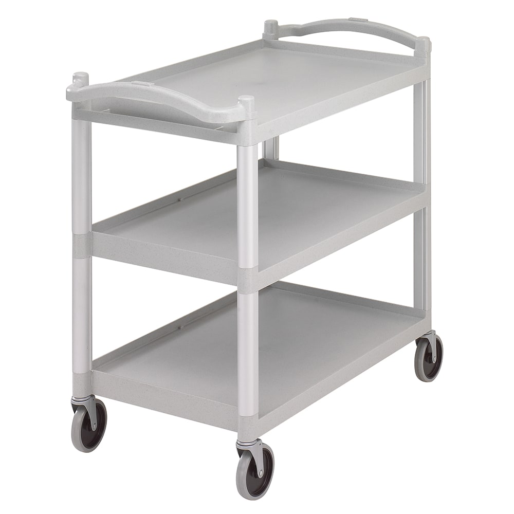 Cambro BC340KD480 3 Level Polymer Utility Cart w/ 400 lb Capacity, Raised Ledges