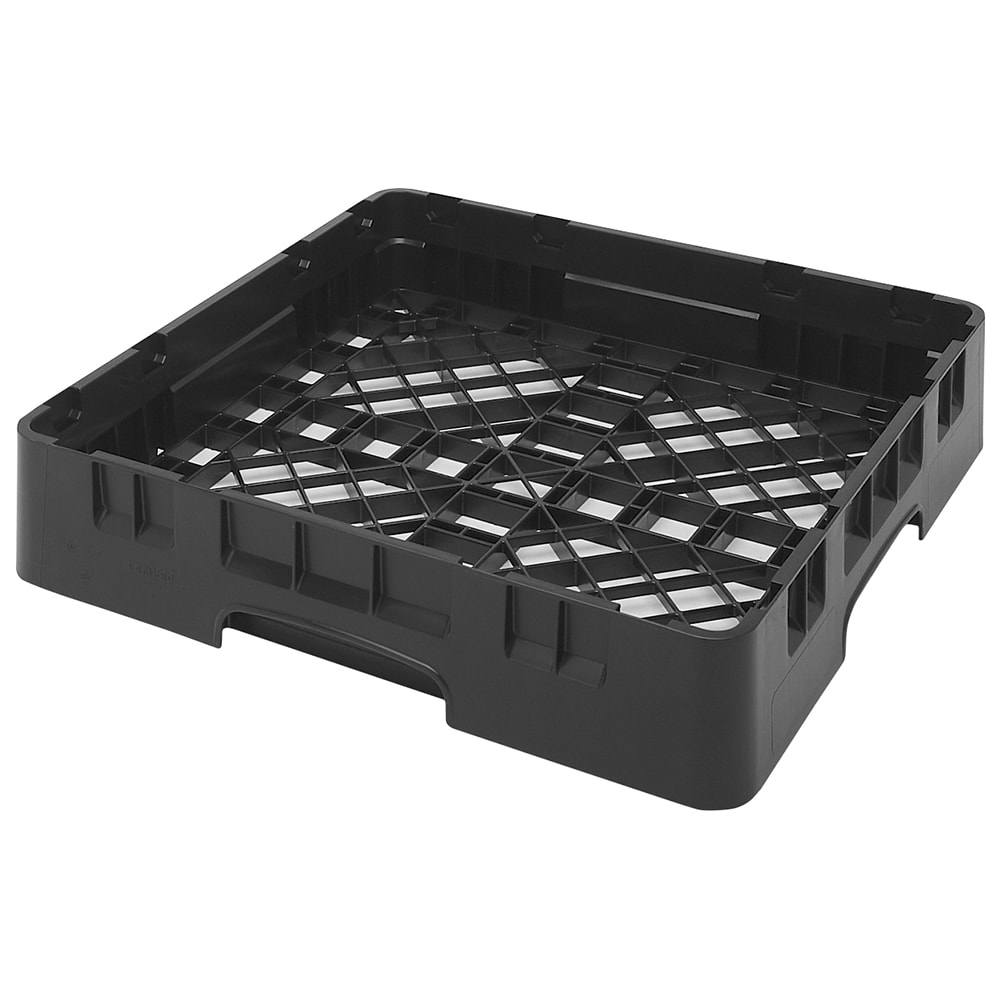 Cambro BR258110 Camrack Base Rack - Full Size, 1 Compartment, 4"H, Black