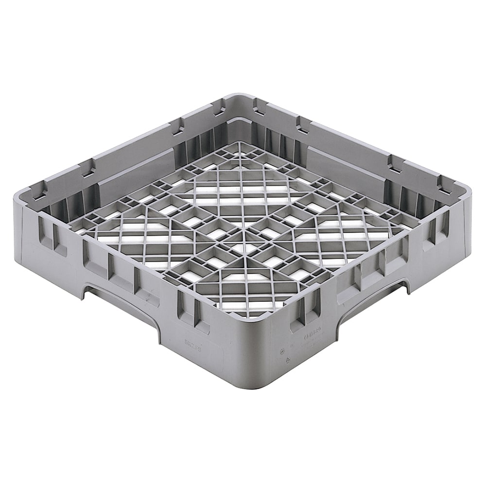 Cambro BR258151 Camrack Base Rack - Full Size, 1 Compartment, 4"H, Soft Gray