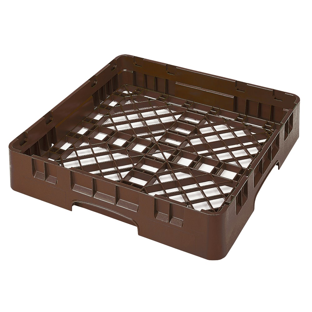 Cambro BR258167 Camrack Base Rack - Full Size, 1 Compartment, 4"H, Brown
