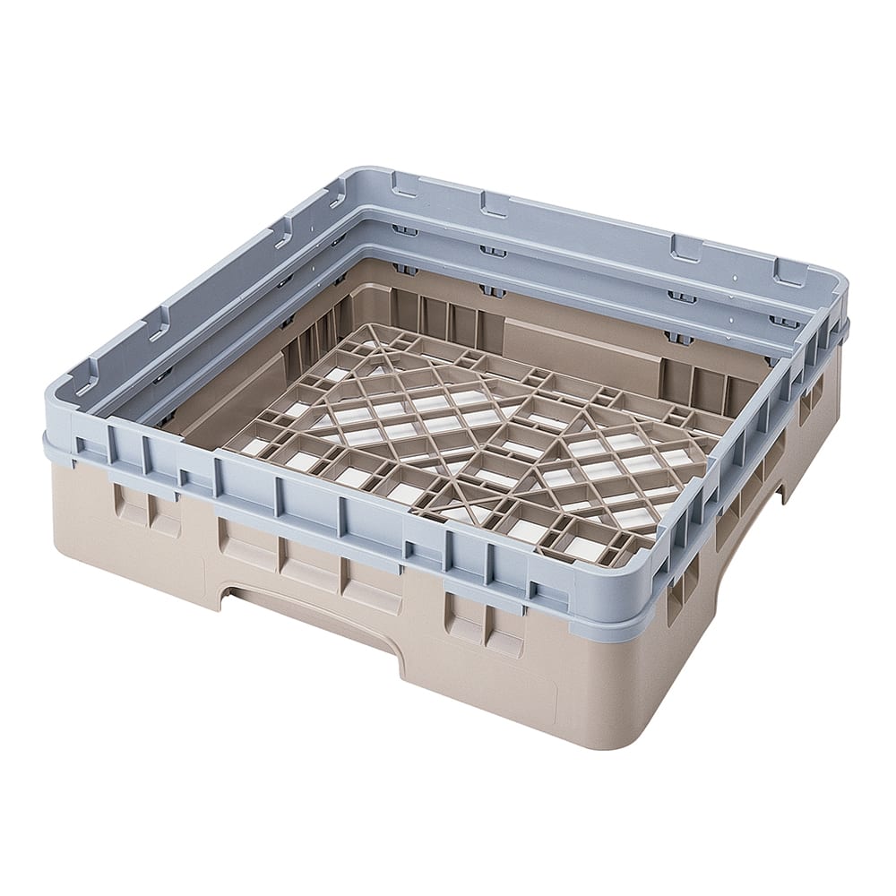 Cambro BR414184 Camrack Base Rack with Extender - 1 Compartment, 4"H, Beige