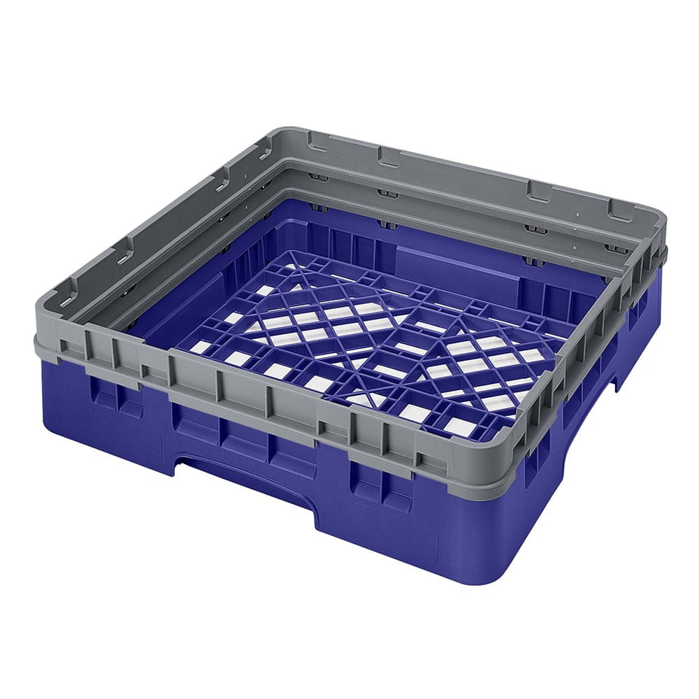 Cambro BR414186 Camrack Base Rack with Extender - 1 Compartment, 4"H, Navy Blue
