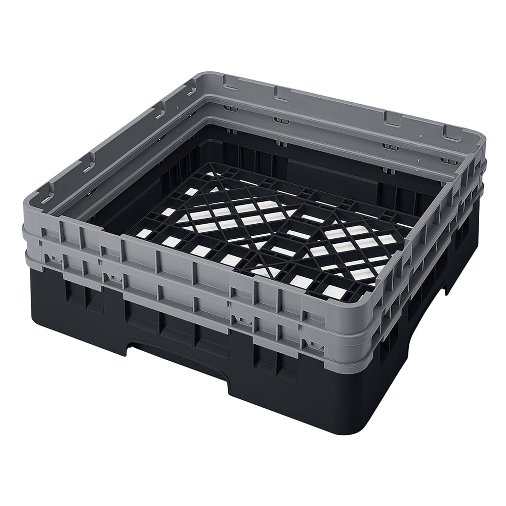 Cambro BR578110 Camrack Base Rack - (2)Extenders, 1 Compartment, 7 1/4"H, Black