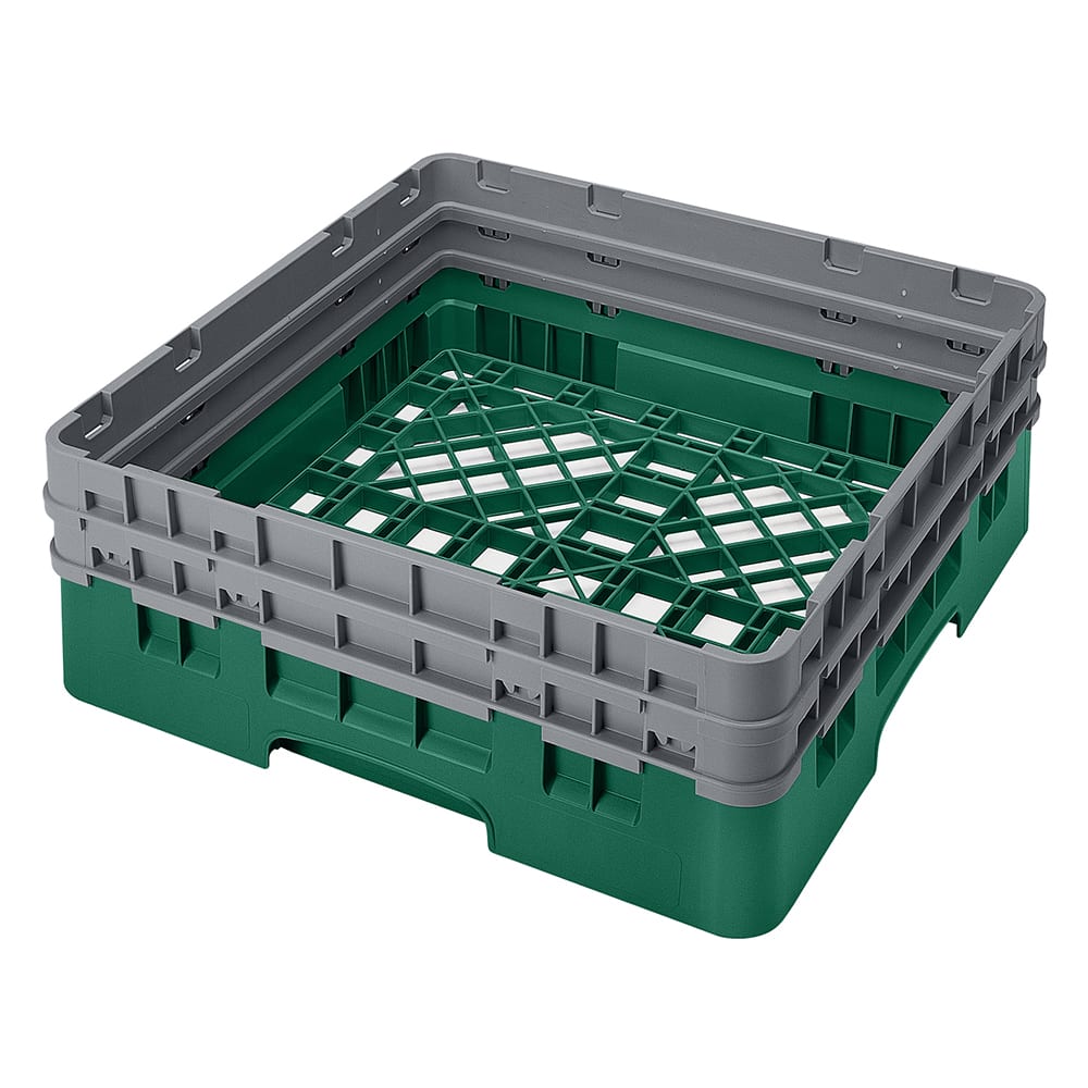 Cambro BR578119 Camrack Base Rack - (2)Extenders, 1 Compartment, 7 1/4"H, Sherwood Green
