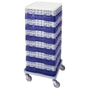 Cambro BR578186 Camrack Base Rack - (2)Extenders, 1 Compartment, 7 1/4"H, Navy Blue thumbnail 2