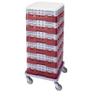 Cambro BR578416 Camrack Base Rack - (2)Extenders, 1 Compartment, 7 1/4"H, Cranberry thumbnail 2