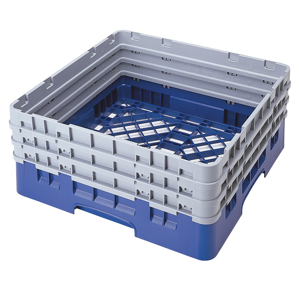 Cambro BR712186 Camrack Base Rack - (3)Extenders, 1 Compartment, 8 7/8"H, Navy Blue