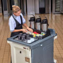 Cambro BSACS110 Airpot Station for (3) Airpots w/ Condiment Organizer, Black thumbnail 7