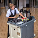 Cambro BSACS110 Airpot Station for (3) Airpots w/ Condiment Organizer, Black thumbnail 9