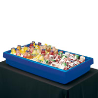 Cambro BUF72158 62 7/8" Cold Food Bar - (5) Pan Capacity, Table Top, Hot Red thumbnail 4