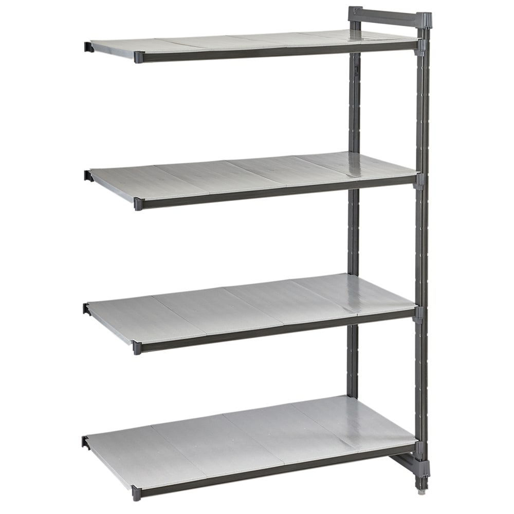 Cambro CBA213064S4580 30" NSF 4-Tier Polymer Shelf Kit - Camshelving® Basics Plus, 21"W, 64"H