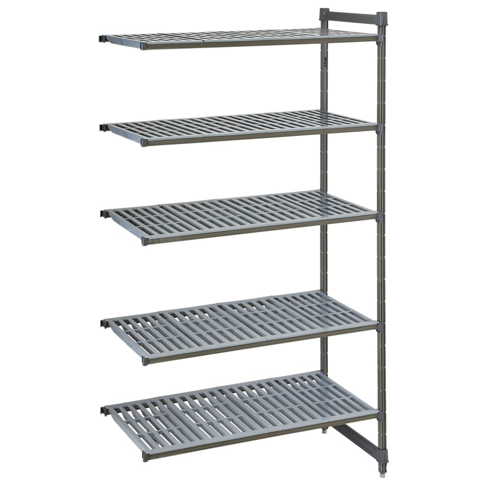 Cambro CBA213072V5580 30" NSF 5-Tier Polymer Shelf Kit - Camshelving® Basics Plus, 21"W, 72"H
