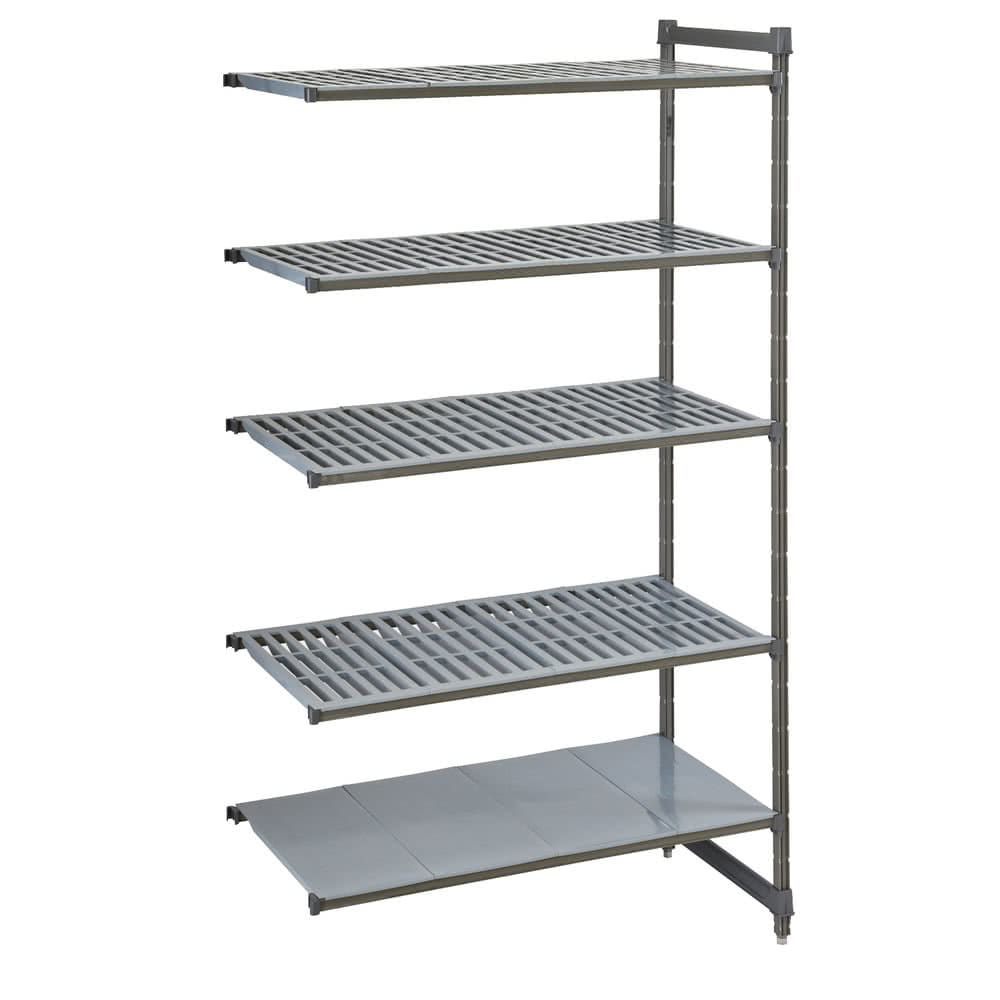 Cambro CBA213084VS5580 30" NSF 5-Tier Polymer Shelf Kit - Camshelving® Basics Plus, 21"W, 84"H