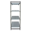 Cambro CBA213672VS4580 36" NSF 4-Tier Polymer Shelf Kit - Camshelving® Basics Plus, 21"W, 72"H thumbnail 4