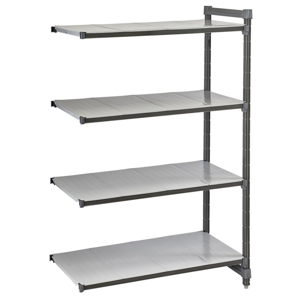 Cambro CBA213684S4580 36" NSF 4-Tier Polymer Shelf Kit - Camshelving® Basics Plus, 21"W, 84"H