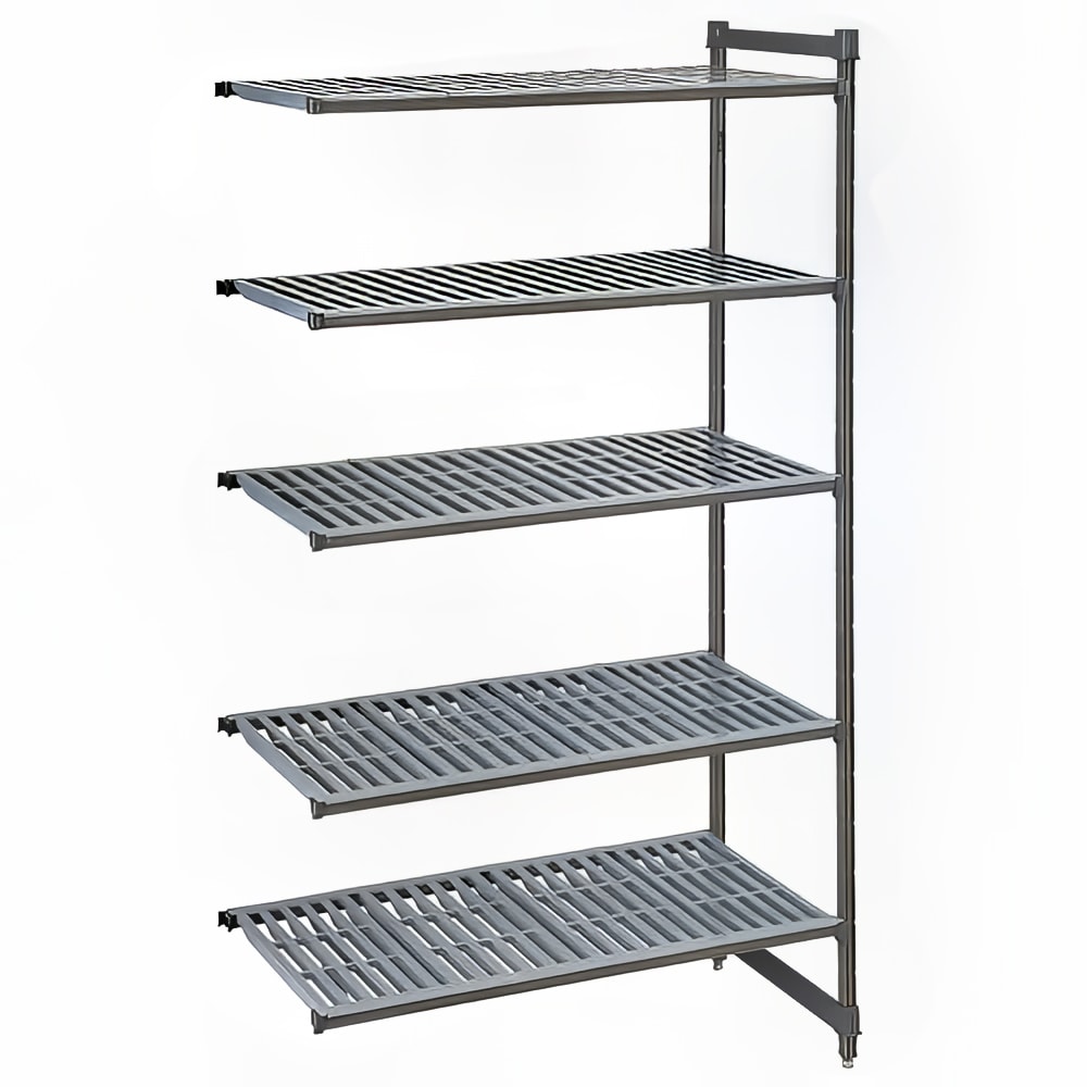 Cambro CBA214884V5580 48" NSF 5-Tier Polymer Shelf Kit - Camshelving® Basics Plus, 21"W, 84"H