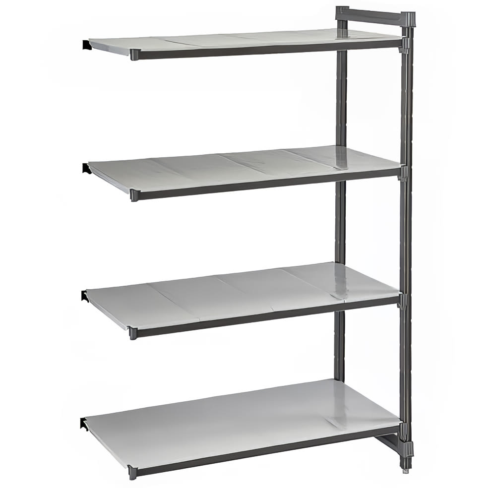 Cambro CBA215472S4580 54" NSF 4-Tier Polymer Shelf Kit - Camshelving® Basics Plus, 21"W, 72"H