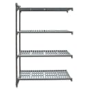 Cambro CBA243672V4580 36" NSF 4-Tier Polymer Shelf Kit - Camshelving® Basics Plus, 24"W, 72"H thumbnail 2