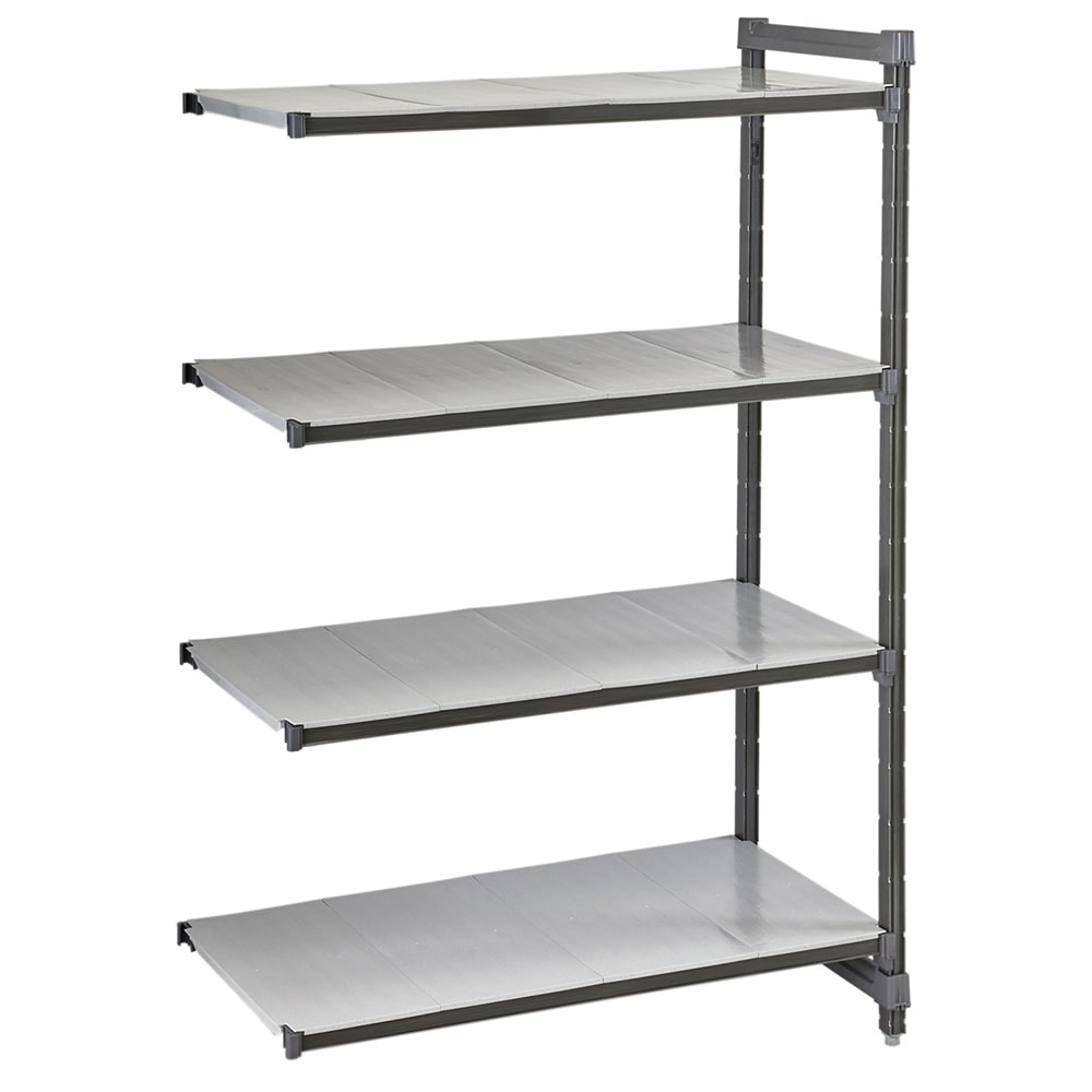 Cambro CBA243684S4580 36" NSF 4-Tier Polymer Shelf Kit - Camshelving® Basics Plus, 24"W, 84"H