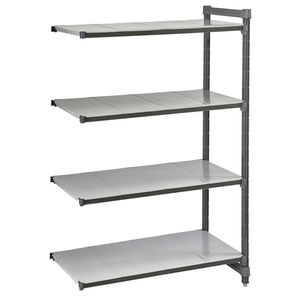Cambro CBA246064S4580 60" NSF 4-Tier Polymer Shelf Kit - Camshelving® Basics Plus, 24"W, 64"H