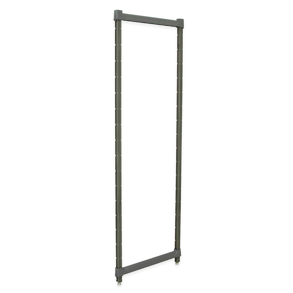 Cambro CBPK2172580 Camshelving® Basics Post Kit - 21" x 72", Brushed Graphite