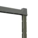 Cambro CBPK2172580 Camshelving® Basics Post Kit - 21" x 72", Brushed Graphite thumbnail 3