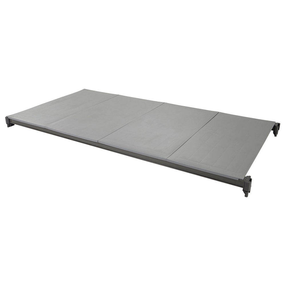 Cambro CBSK2136S1580 Camshelving® Basics Polymer Solid Shelf Plate Kit - 21" x 36", Brushed Graphite
