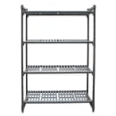 Cambro CBU183684V4580 36" NSF 4-Tier Polymer Shelf Kit - Camshelving® Basics Plus, 18"W, 84"H thumbnail 2
