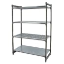 Cambro CBU214864VS4580 48" NSF 4-Tier Polymer Shelf Kit - Camshelving® Basics Plus, 21"W, 64"H thumbnail 3