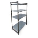 Cambro CBU214872S4580 48" NSF 4-Tier Polymer Shelf Kit - Camshelving® Basics Plus, 21"W, 72"H thumbnail 2