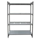 Cambro CBU243084VS4580 30" NSF 4-Tier Polymer Shelf Kit - Camshelving® Basics Plus, 24"W, 84"H thumbnail 2