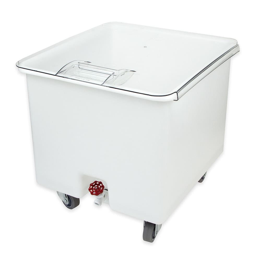 Cambro CC32148 Camcrisper Mobile Vegetable Crisper - 32 Gallon Capacity, White