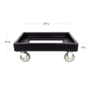 Cambro CD100110 Camdolly® for Camtainers® w/ 300 lb Capacity, Black thumbnail 2