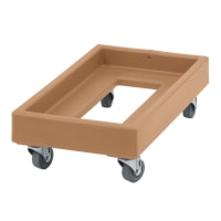 Cambro CD1327131 Camdolly® for Milk Crates w/ 300 lb Capacity, Dark Brown thumbnail 2