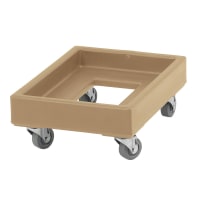 Cambro CD1420131 Camdolly® for Milk Crates w/ 350 lb Capacity, Dark Brown thumbnail 2