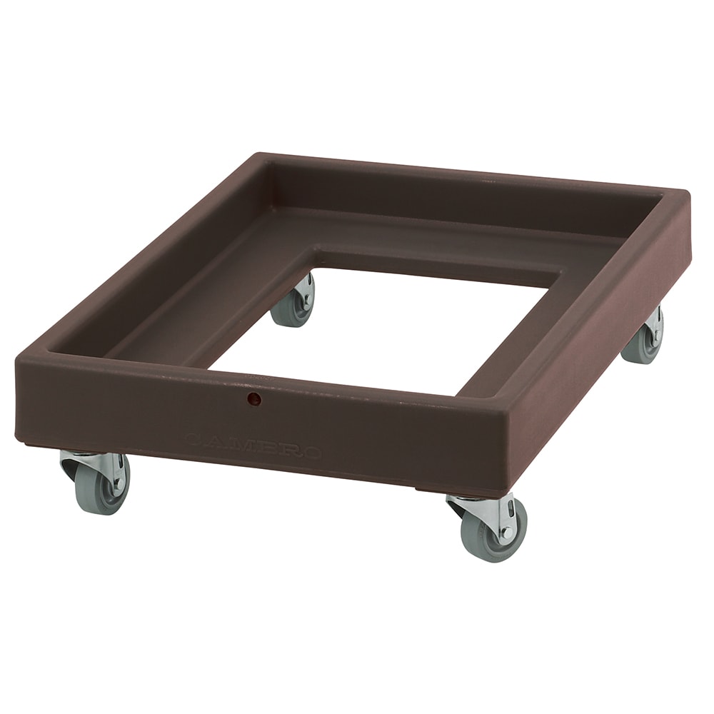 Cambro CD2028131 Camdolly® for Milk Crates w/ 350 lb Capacity, Dark Brown