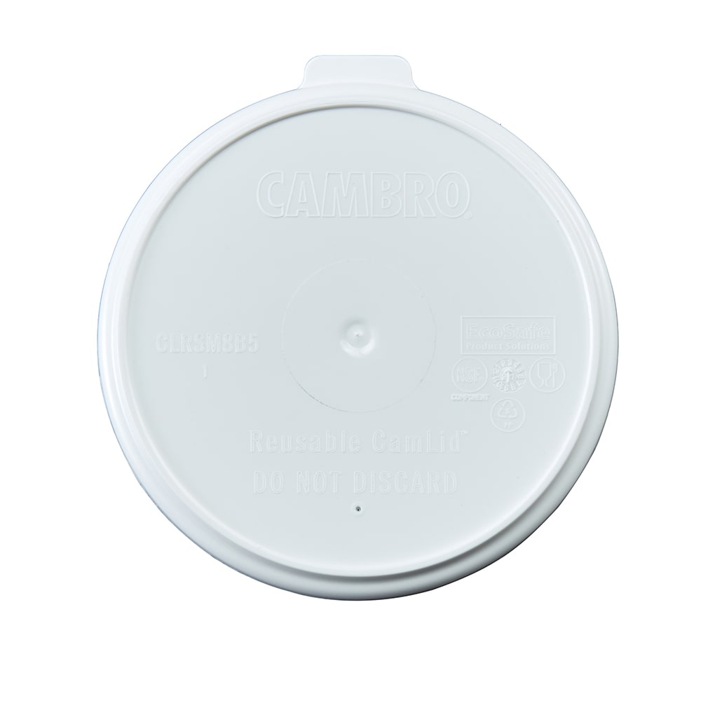 Cambro CLRSM8B5148 Reusable CamLid® for Shoreline & Harbor 5 oz Bowl & 8 oz Mug - White