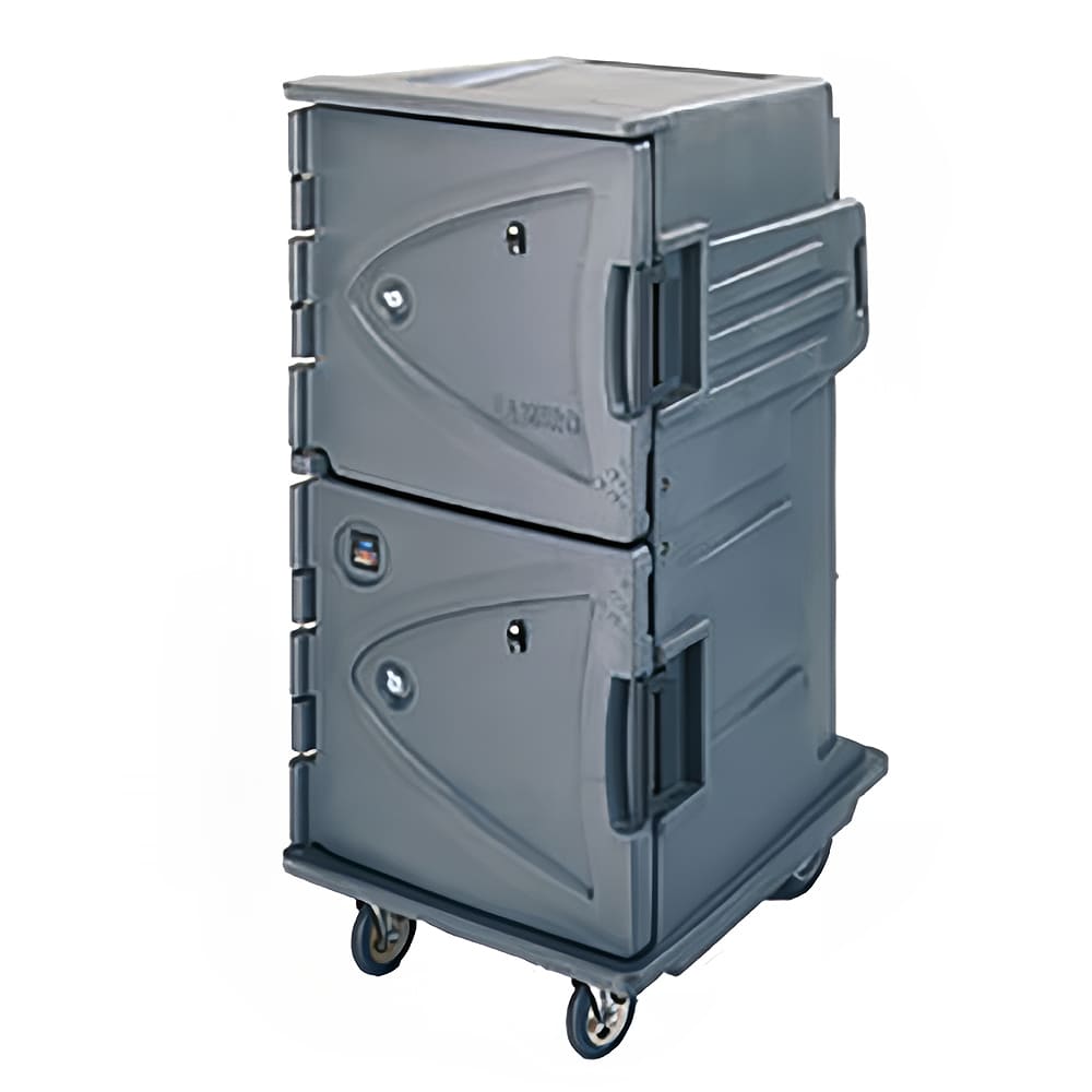 Cambro CMBH1826TBF192 Camtherm Hot Cart - Thermometer, Vented, Granite Green 125v