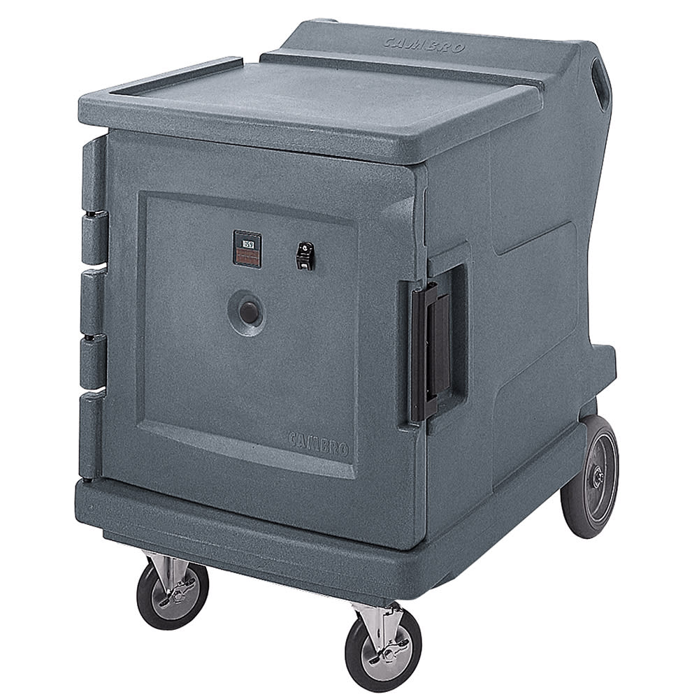 Cambro CMBHC1826LF191 Camtherm® Hot/Cold Cart - Thermometer, Granite Gray, 110v