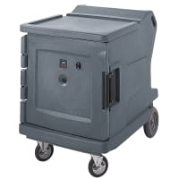 Cambro CMBHC1826LF192 Camtherm® Hot/Cold Cart - Thermometer, Granite Green, 110v thumbnail 2